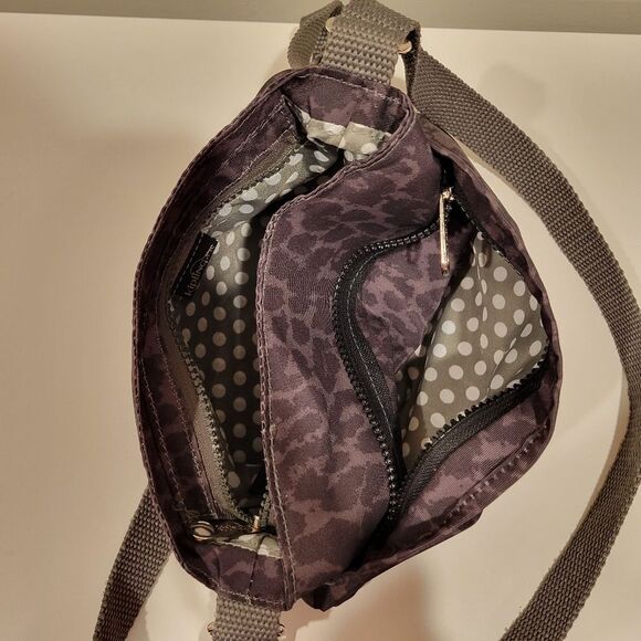 Kipling Crossbody Bag in Black/Gray Leopard Print - Picture 6 of 10